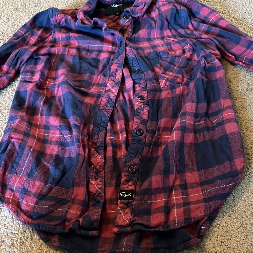 Rails Xs Button Down Blouse - image 5